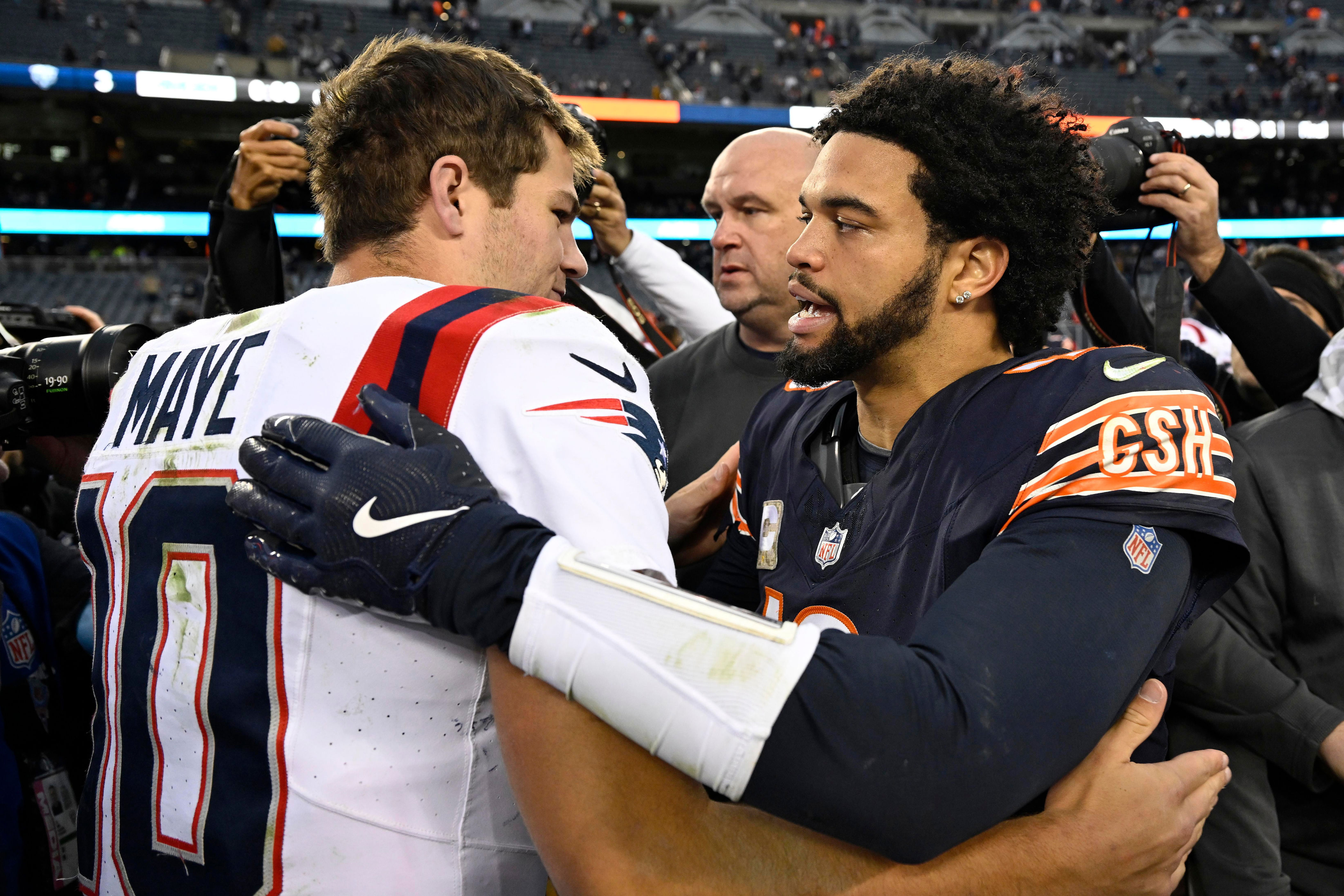 Patriots-Bears live discussion: Drake Maye takes on Caleb Williams