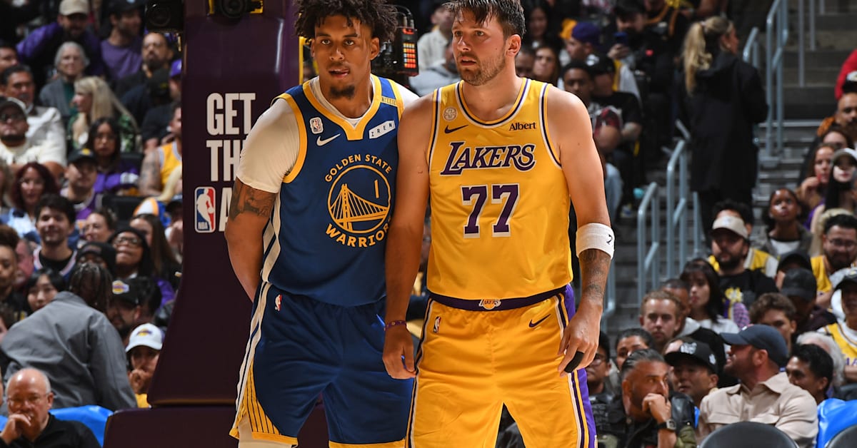 Warriors rookie Yaxel Lendeborg goes off on Luka Dončić for foul ...