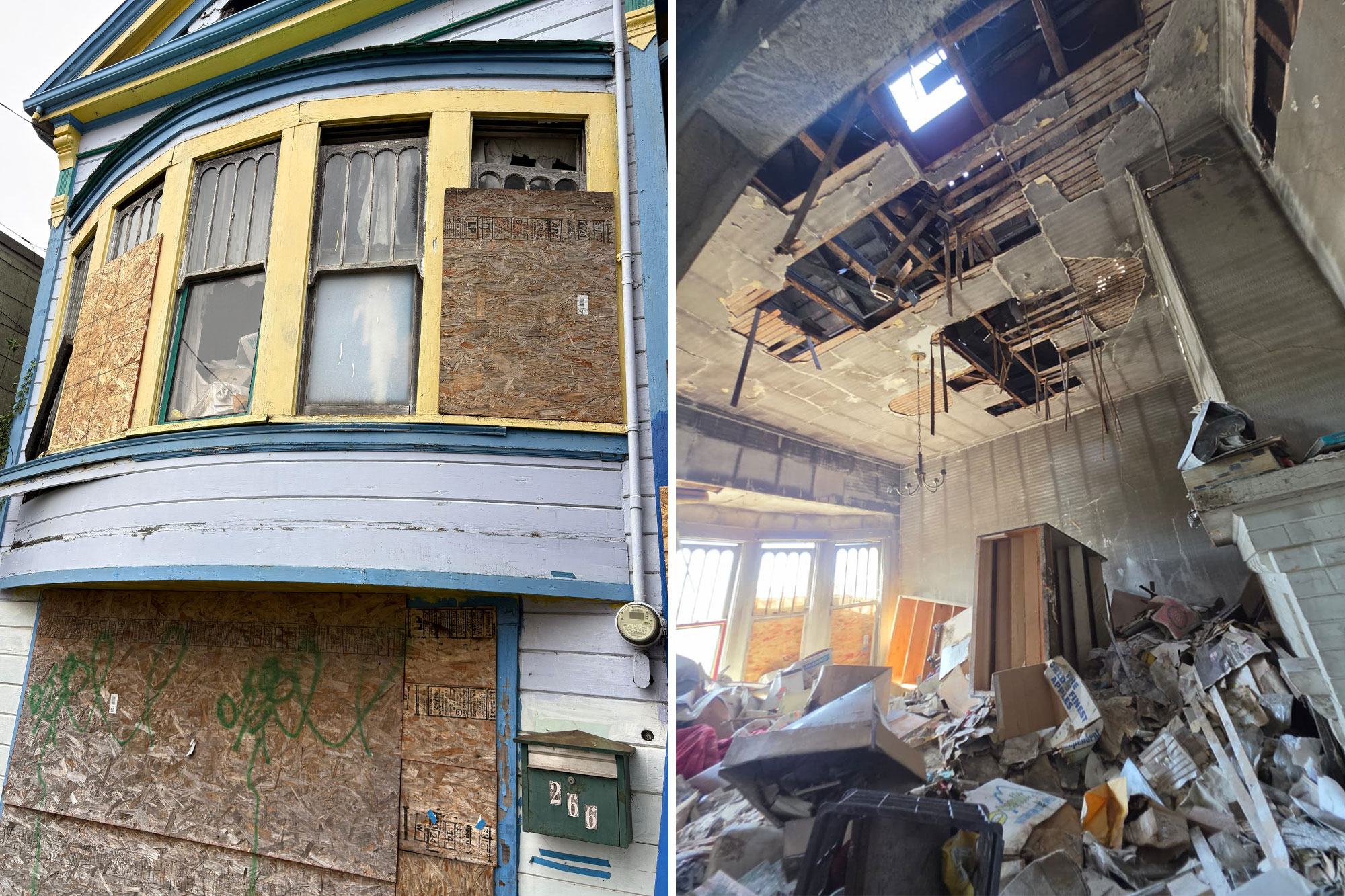 Burned-out San Francisco squatter shack fetches $100k over asking