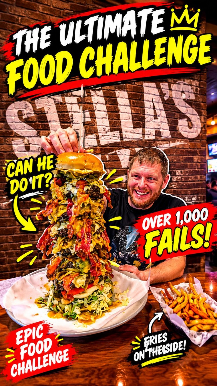 45-minute Celinator burger challenge
