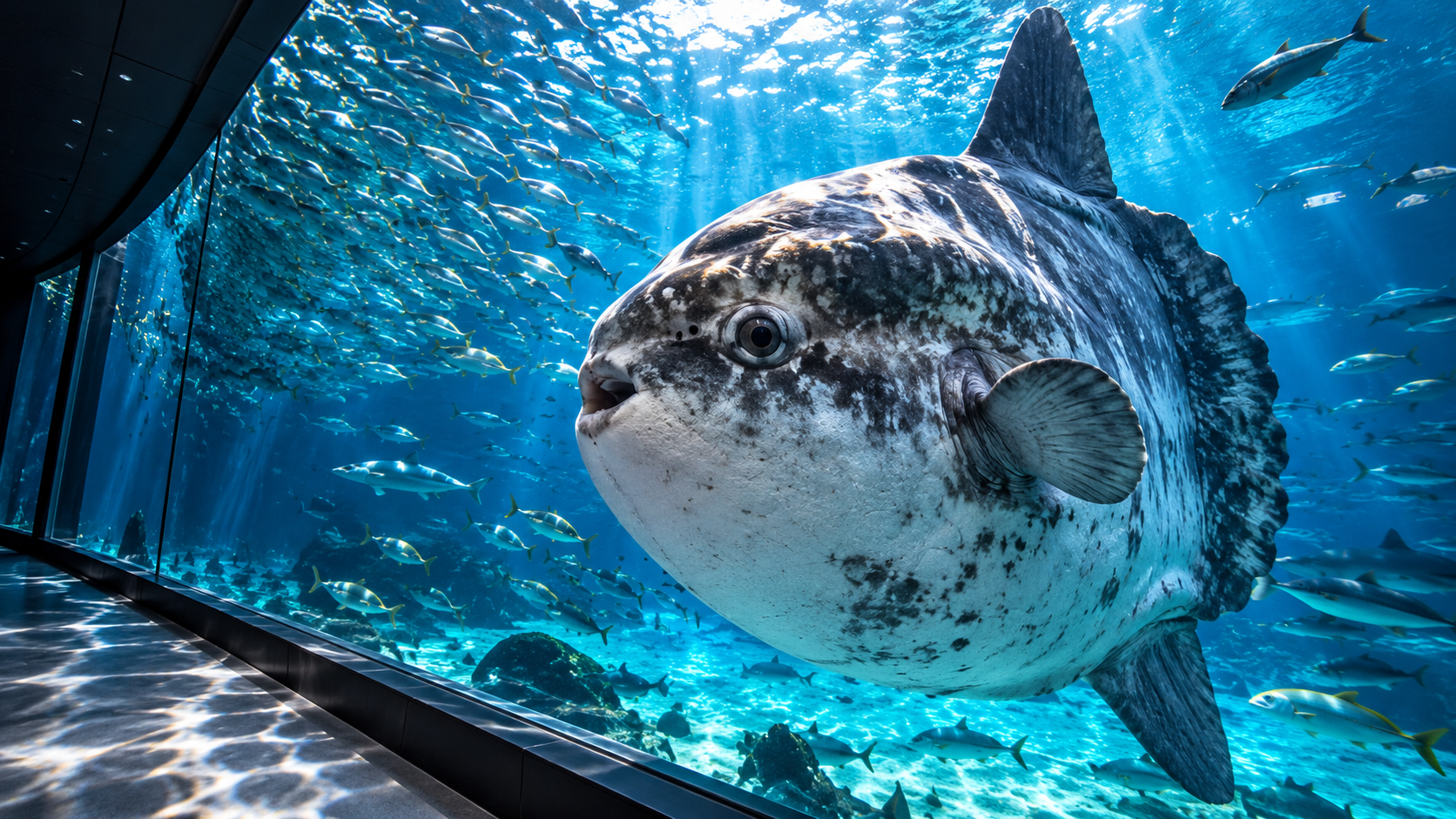 Inside Scandinavia’s largest aquarium tank | Rare ocean sunfish & sharks