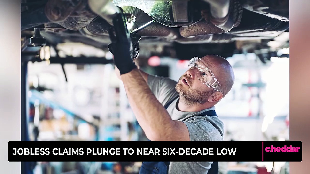 Jobless claims plunge to near six-decade low