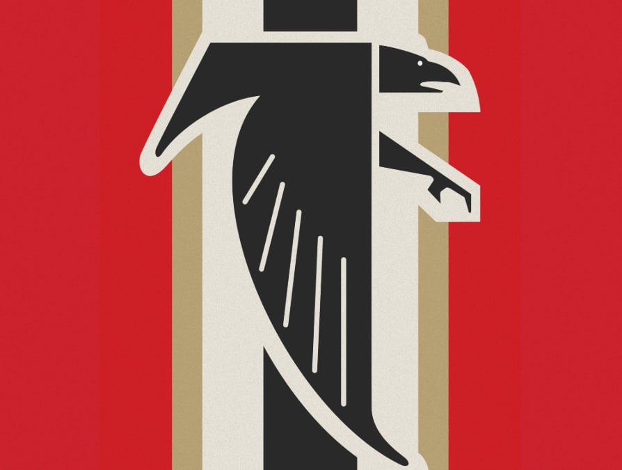 The Falcons unveil a new logo with a problem