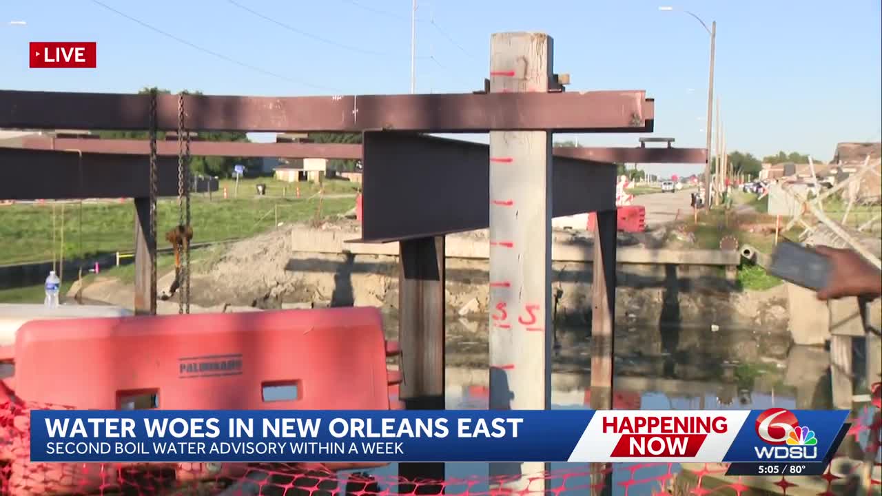 Boil water advisory still in effect for Little Woods area of New Orleans