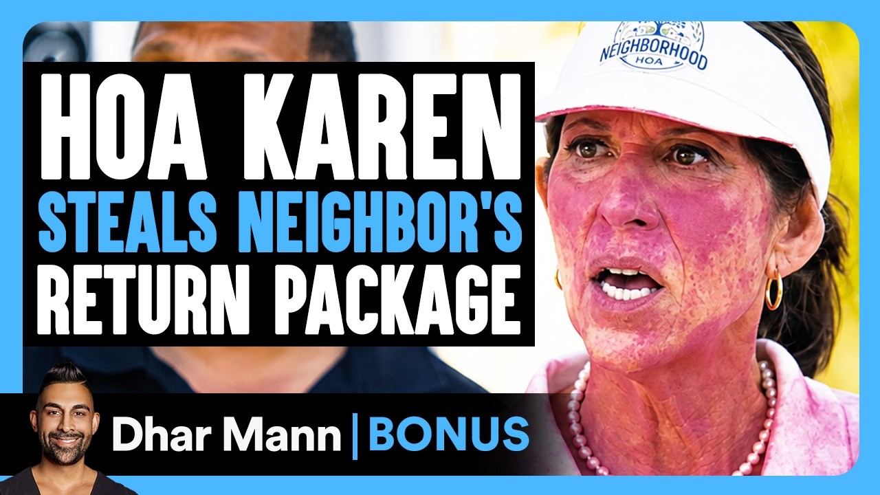 HOA Karen steals neighbor's return package