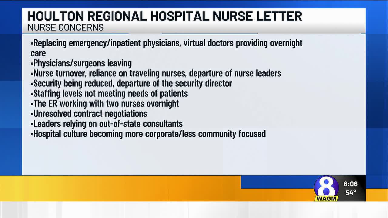 Nurses raise concerns over Houlton Regional Hospital leadership