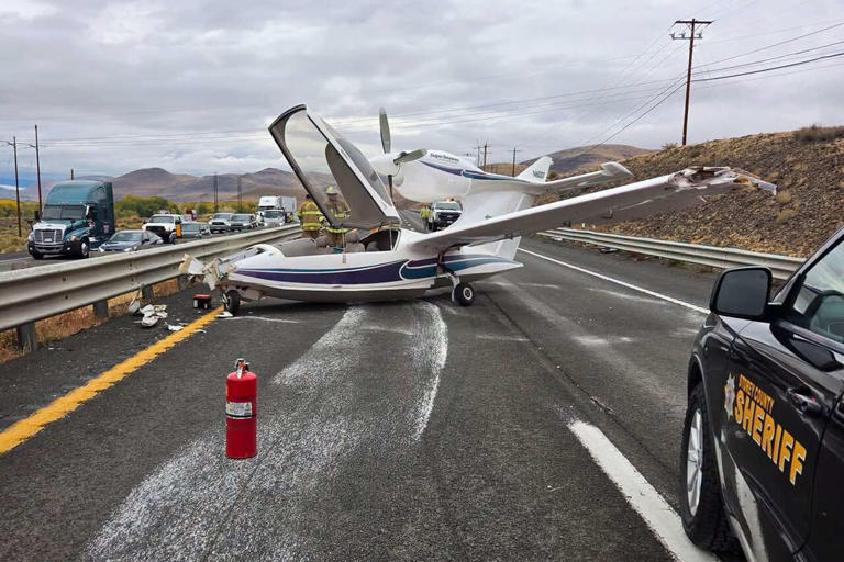 Plane crash shuts down I-80 near Google, Switch data centers