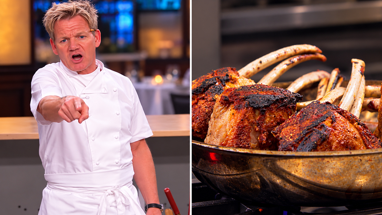 Chef Ramsay catches Zach burning the lamb during service
