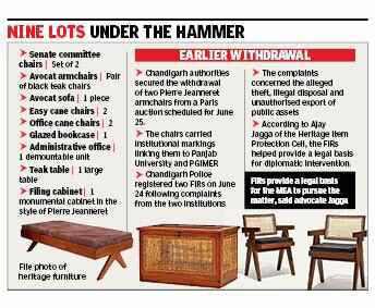 UT moves to block France auction of heritage furniture