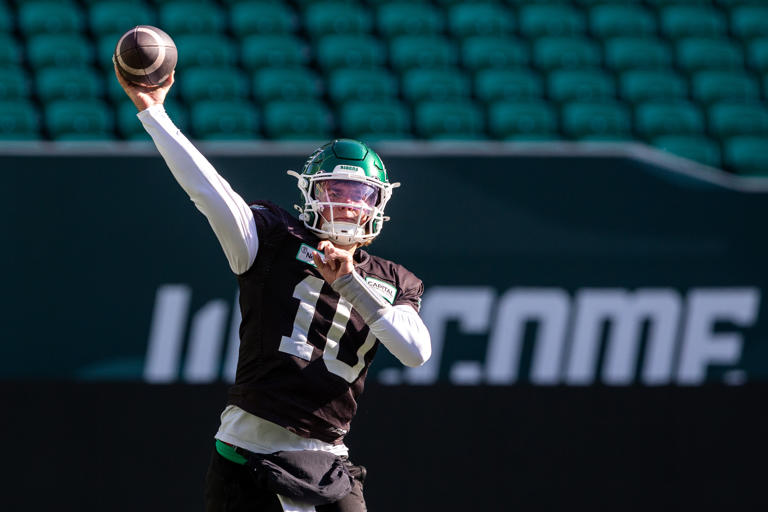 Roughriders quarterback room features complementary quartet