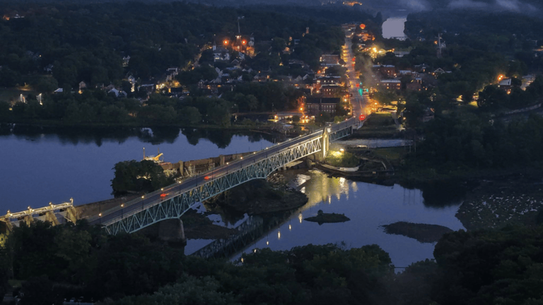 Turners Falls hosts bridge walk for Domestic Violence Awareness Month