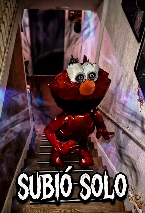 El globo de Elmo que parecía caminar por la casa