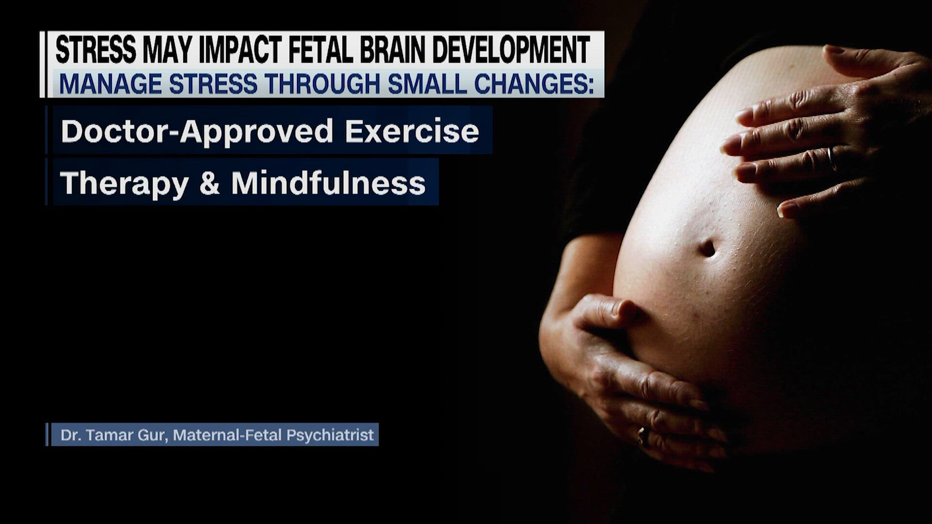 Study links pregnancy stress to changes in fetal brain development