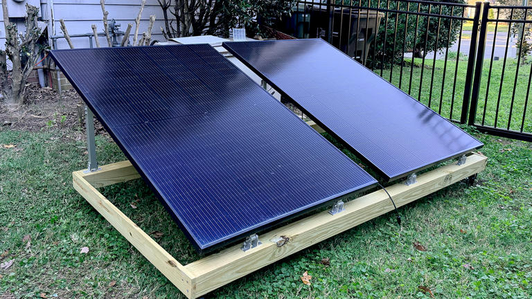 I made a movable mount for my backyard solar panels, and it doubled ...