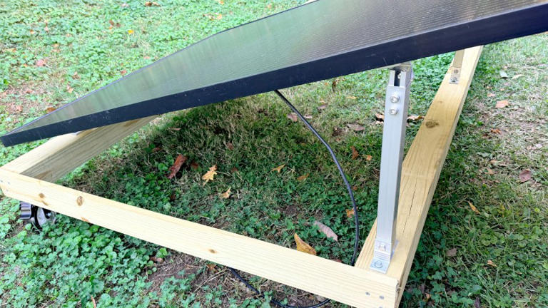 I made a movable mount for my backyard solar panels, and it doubled ...