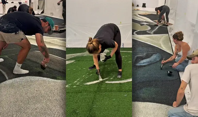 Why the NFL is painting a giant mural on the end zones of this football ...