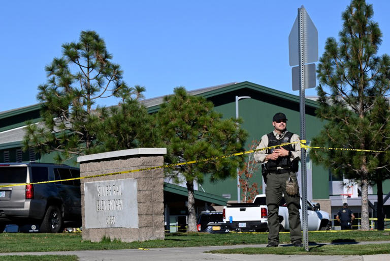 No words: Bend teacher who fought gunman speaks out