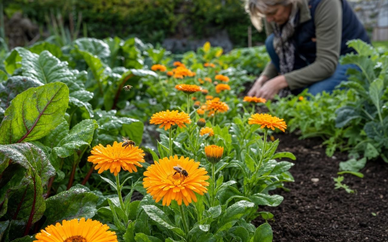 Souci officinal : le semis d'octobre au potager pour attirer les ...