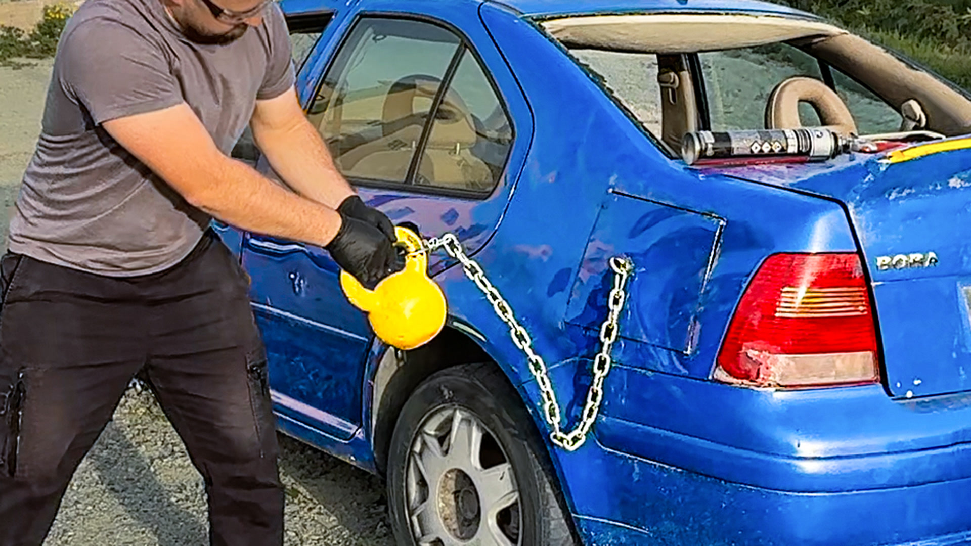 Car repair with hidden materials