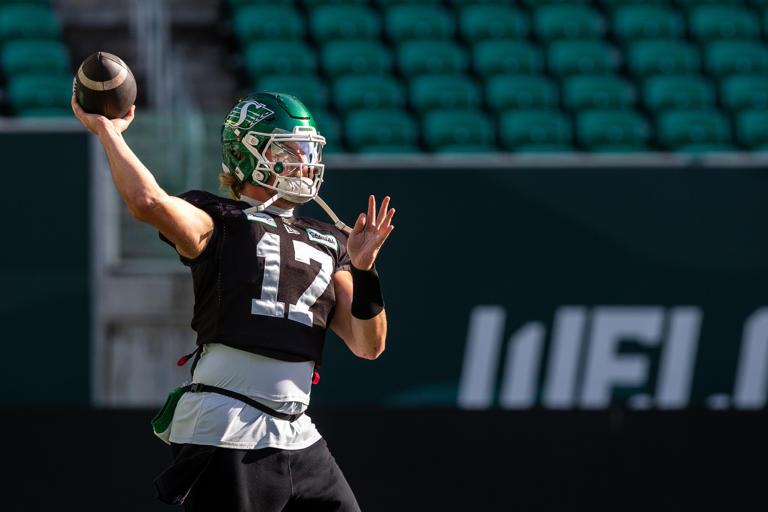 Roughriders quarterback room features complementary quartet