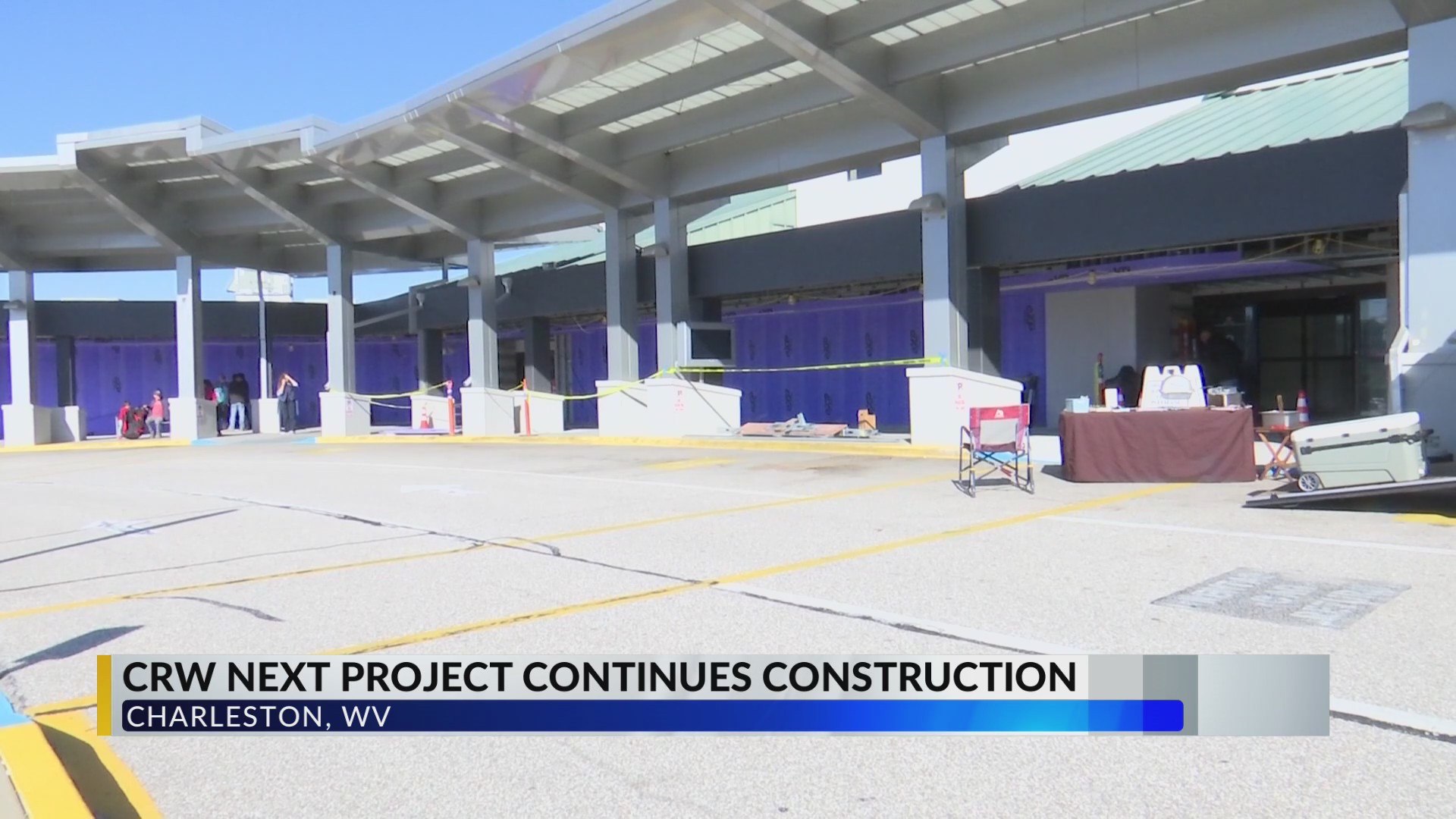 Construction continues at West Virginia's Yeager Airport
