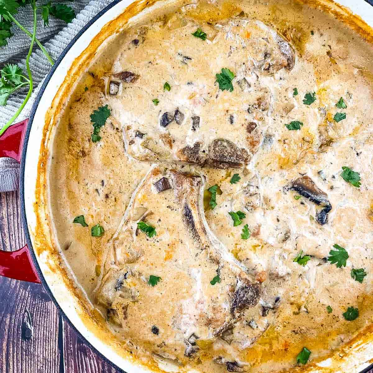 Pork chops with cream of mushroom soup