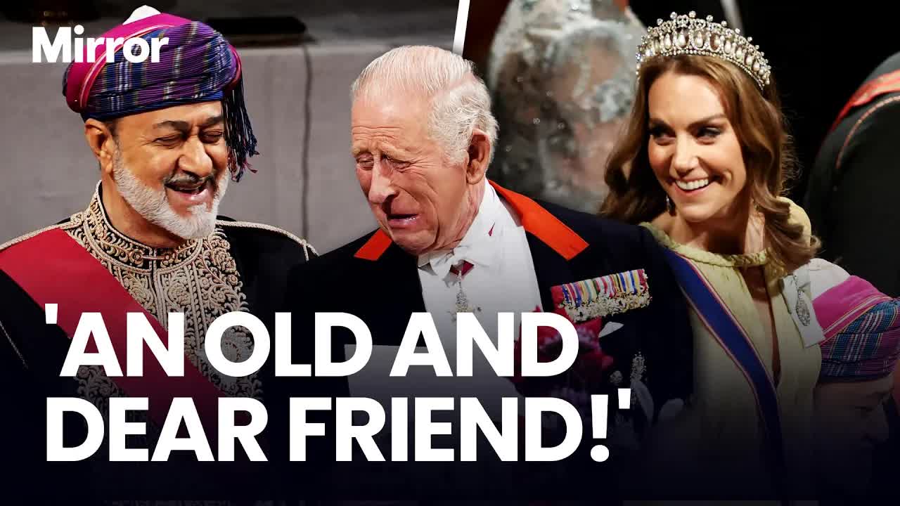 Kate dazzles in historic tiara as Sultan of Oman receives warm welcome ...