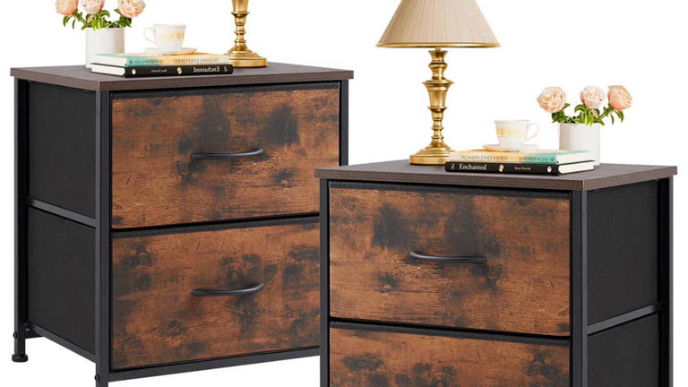 Walmart's $47 set of nightstands double as mini dressers with spacious ...