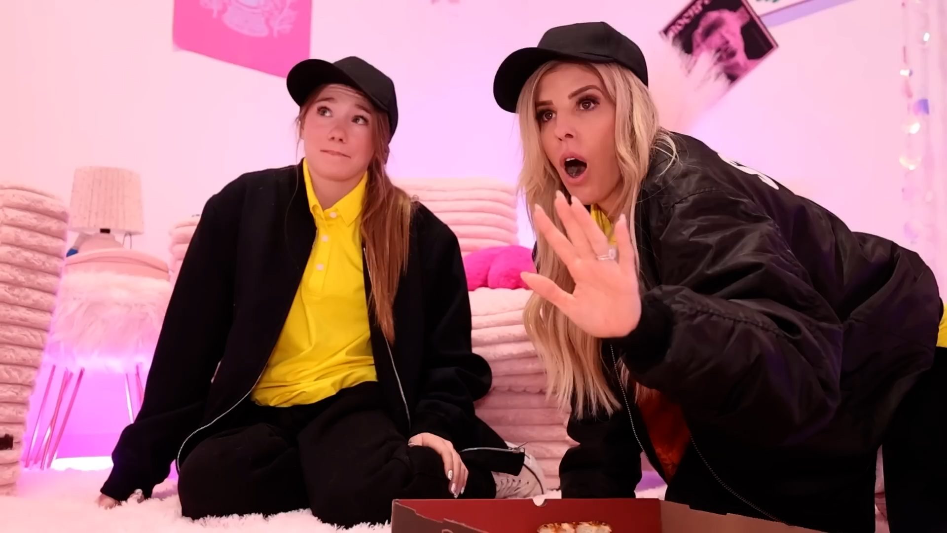 Girls build a secret room in a mall to hide from the boys