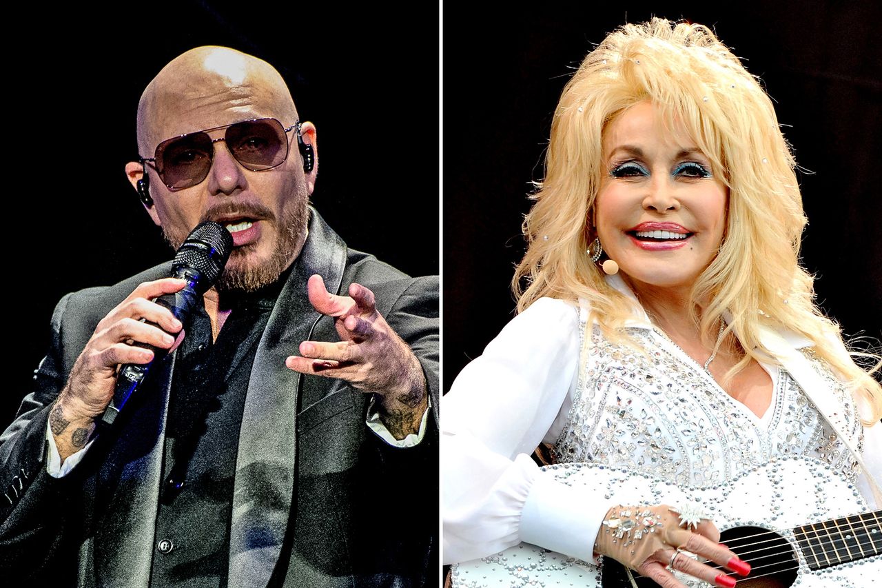 Pitbull says Dolly Parton once joked to him that she was known as 'Miss ...