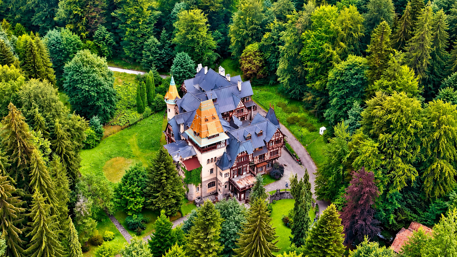 Romania's royal castle looks like a storybook palace