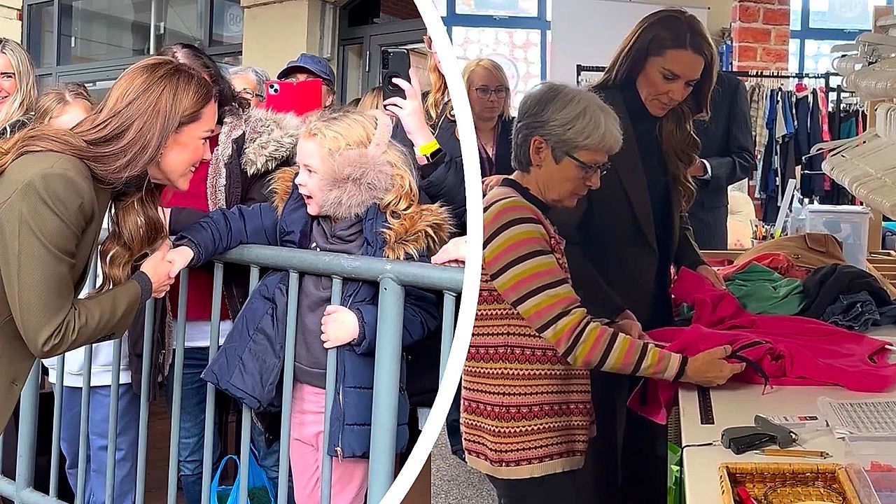 Princess Kate pops into Norfolk hospice café and helps price donated ...