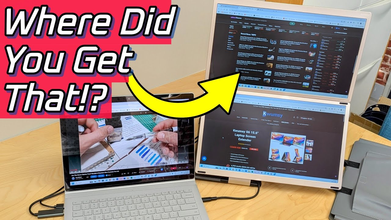 Serious laptop upgrade - triple screen extender Kwumsy S6 review