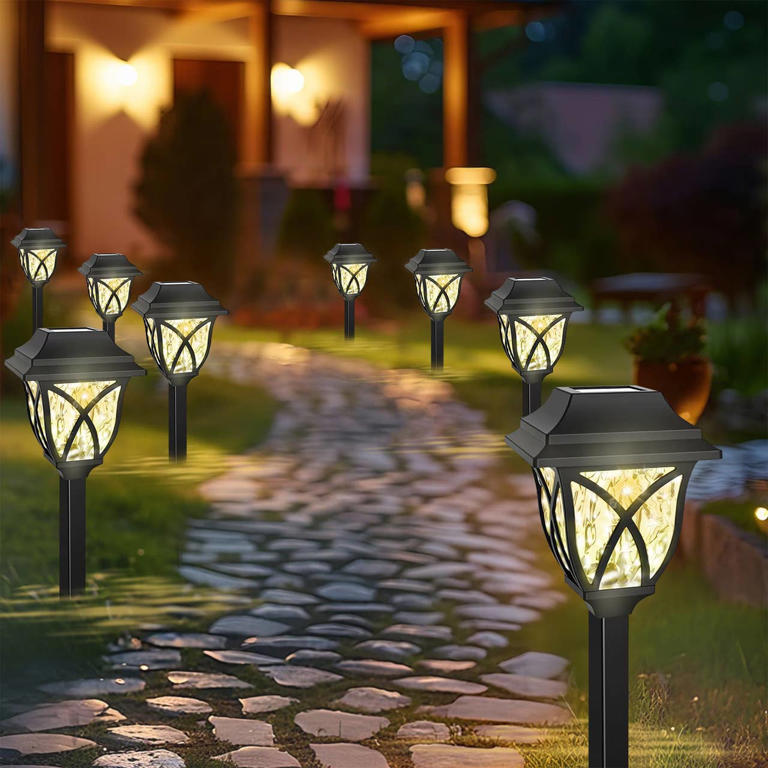 Walmart's 'beautiful' 8-pack of solar pathway lights is just $25 ahead ...