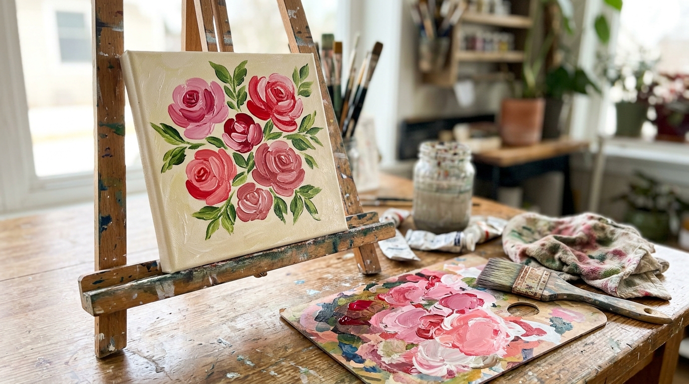 Easy canvas paintings: 17 ideas anyone can make tonight, even if you ...