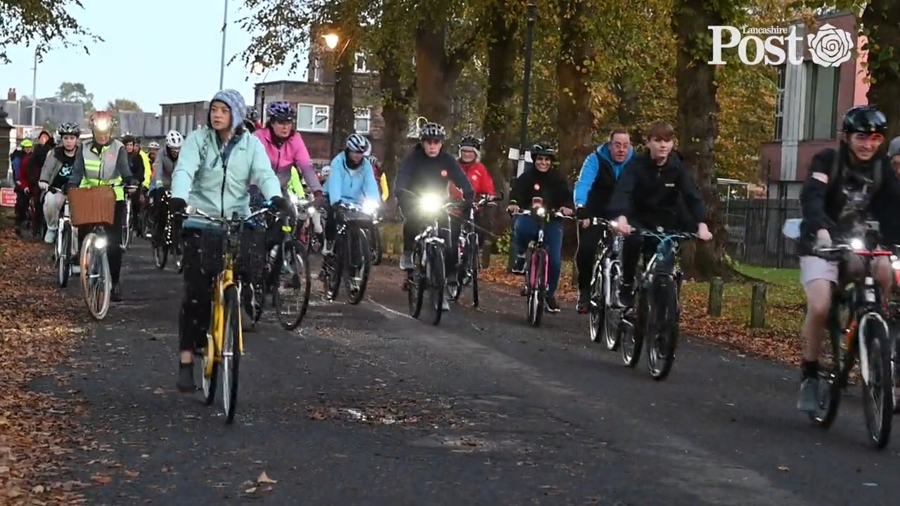 Preston pedals glow ride
