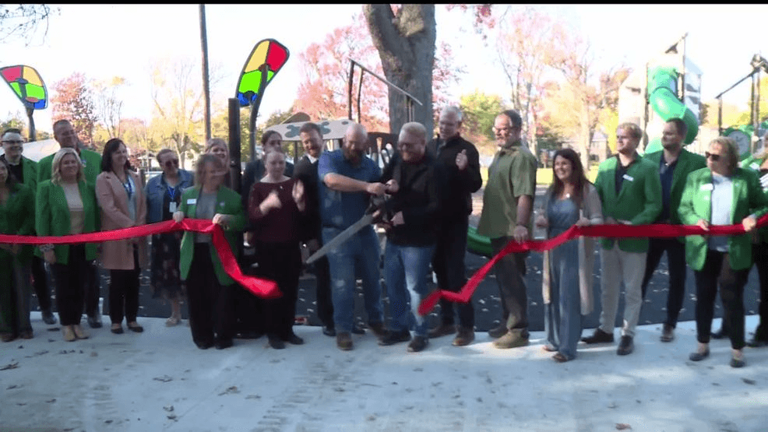 Bay City celebrates completion of $1,000,000 inclusive playground