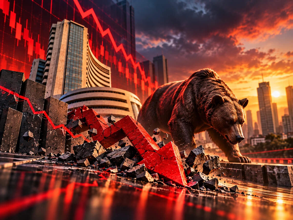Sensex plunges 1,100 pts from day's high, Nifty below 22,450. 4 factors ...