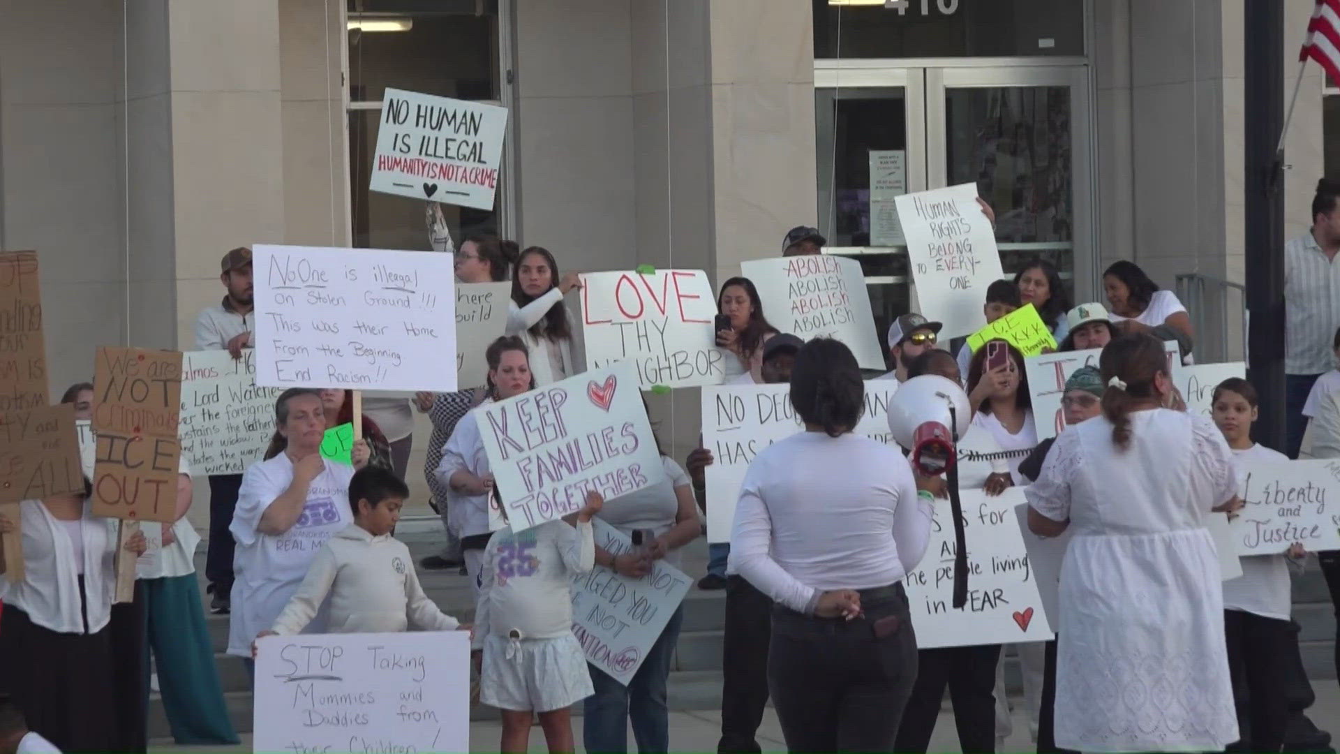 Russellville residents protest against ICE amid recent raids