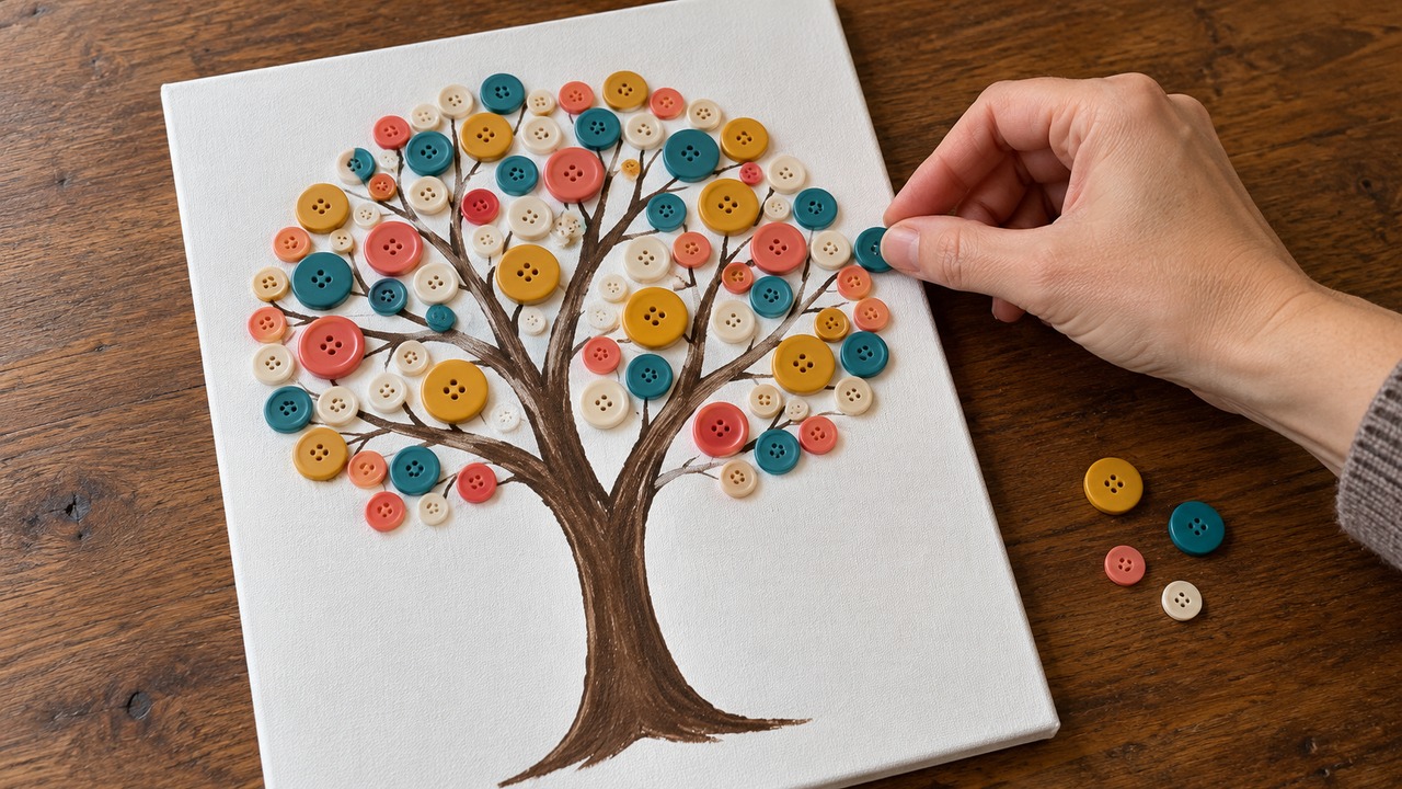 How does a button tree come together?
