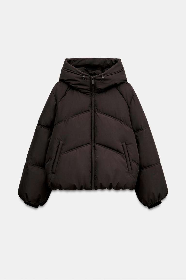 Zara’s padded anorak is water-repellent, windproof and comes in a rich ...