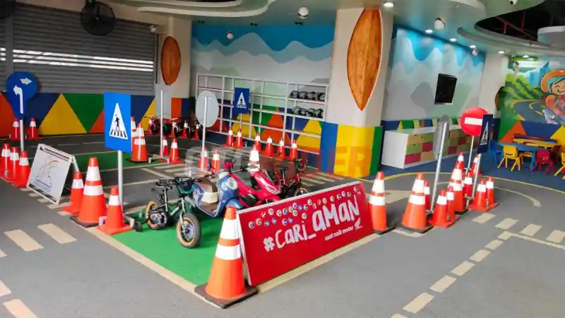 Melihat Astra Motor Safety Riding Center Jateng, punya lintasan praktik ...