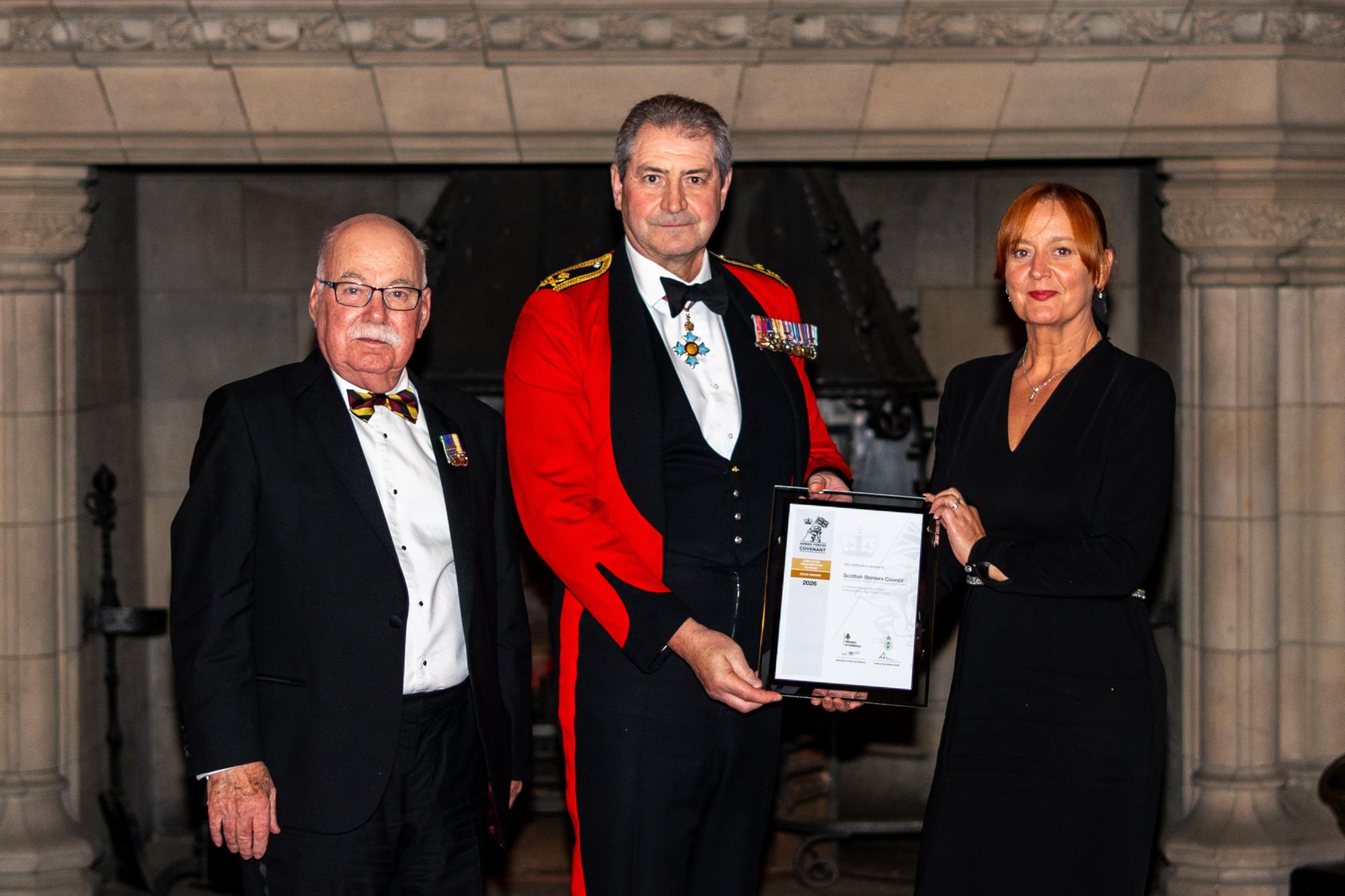 Scottish Borders Council receives highly coveted Ministry of Defence award