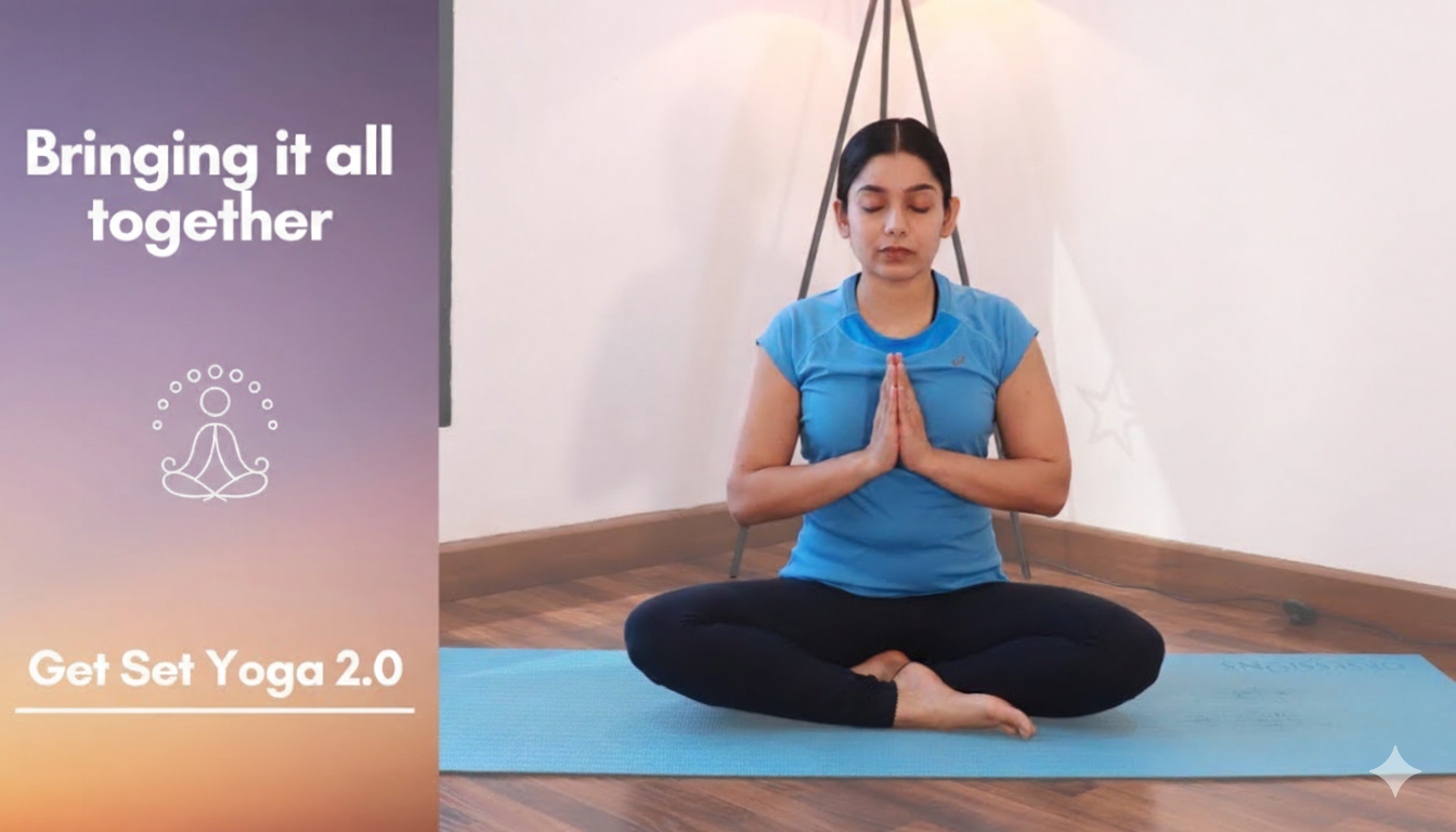 40 min full body yoga practice with warmup asana & pranayama