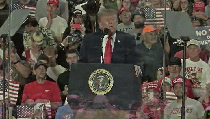 President Donald Trump hosted rally in Sioux City