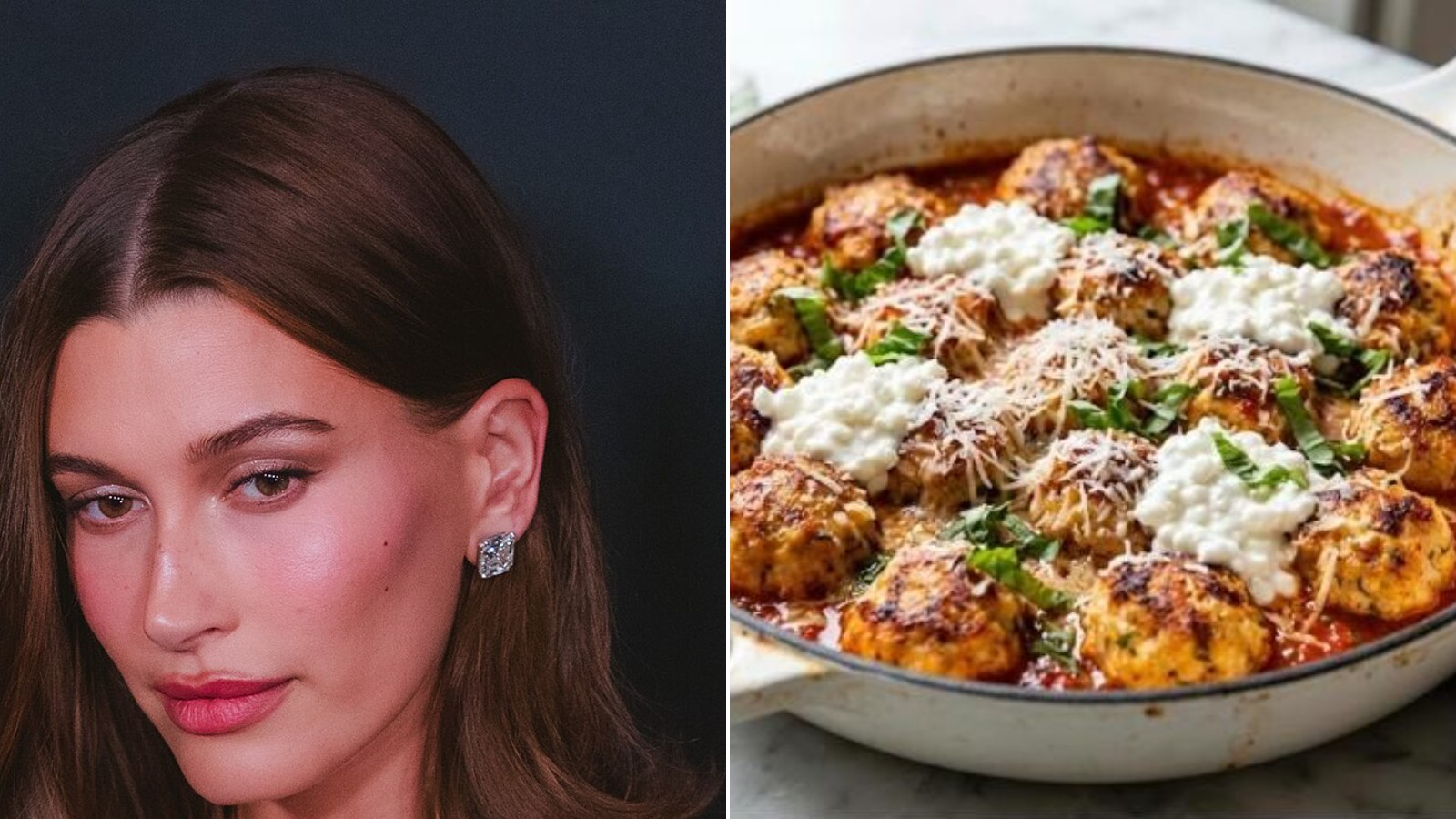 The Hailey Bieber chicken meatballs everyone is making have a topping ...