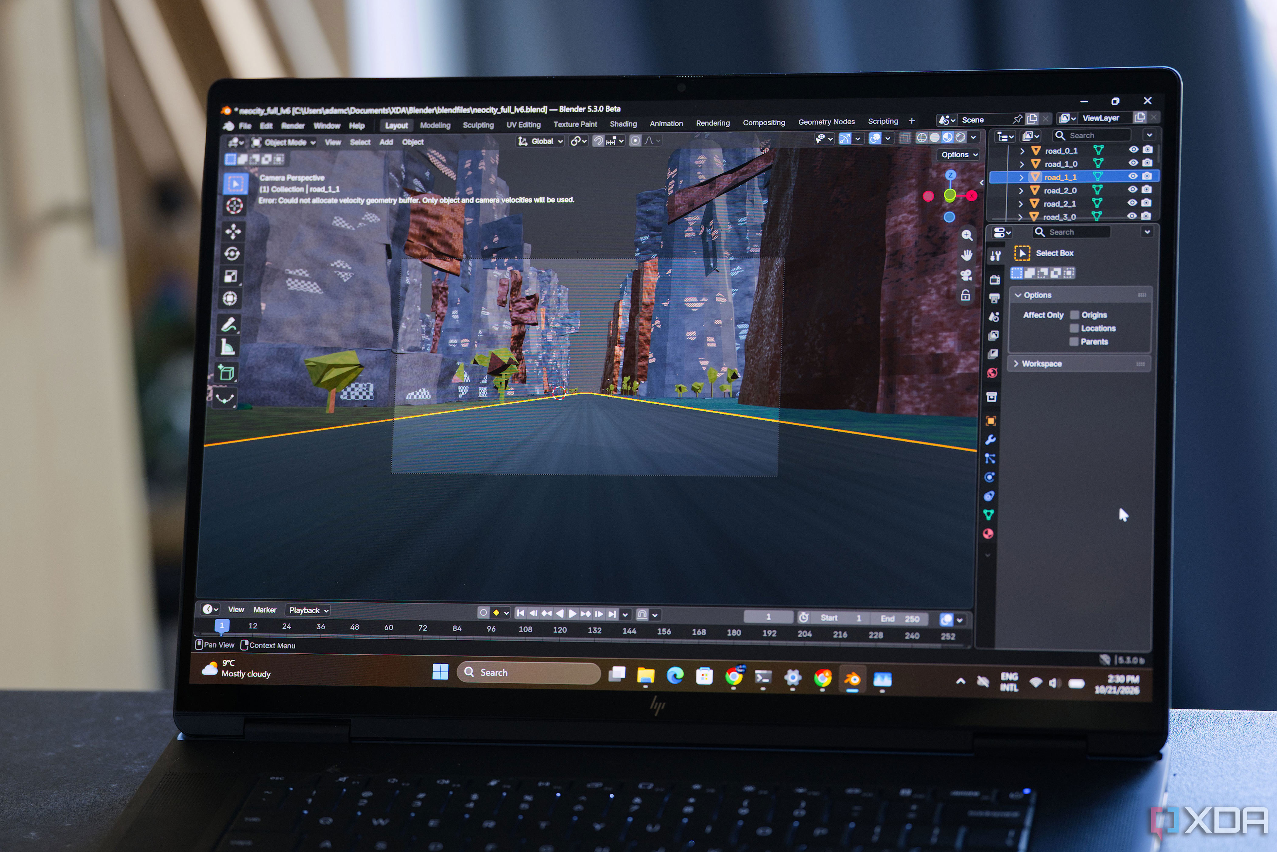 My RTX Spark laptop rendered a Blender scene too big for an RTX 5090 ...
