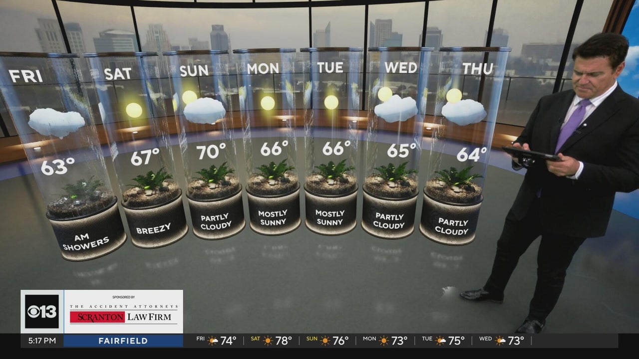 Thursday evening Northern California weather forecast - October 22, 2026