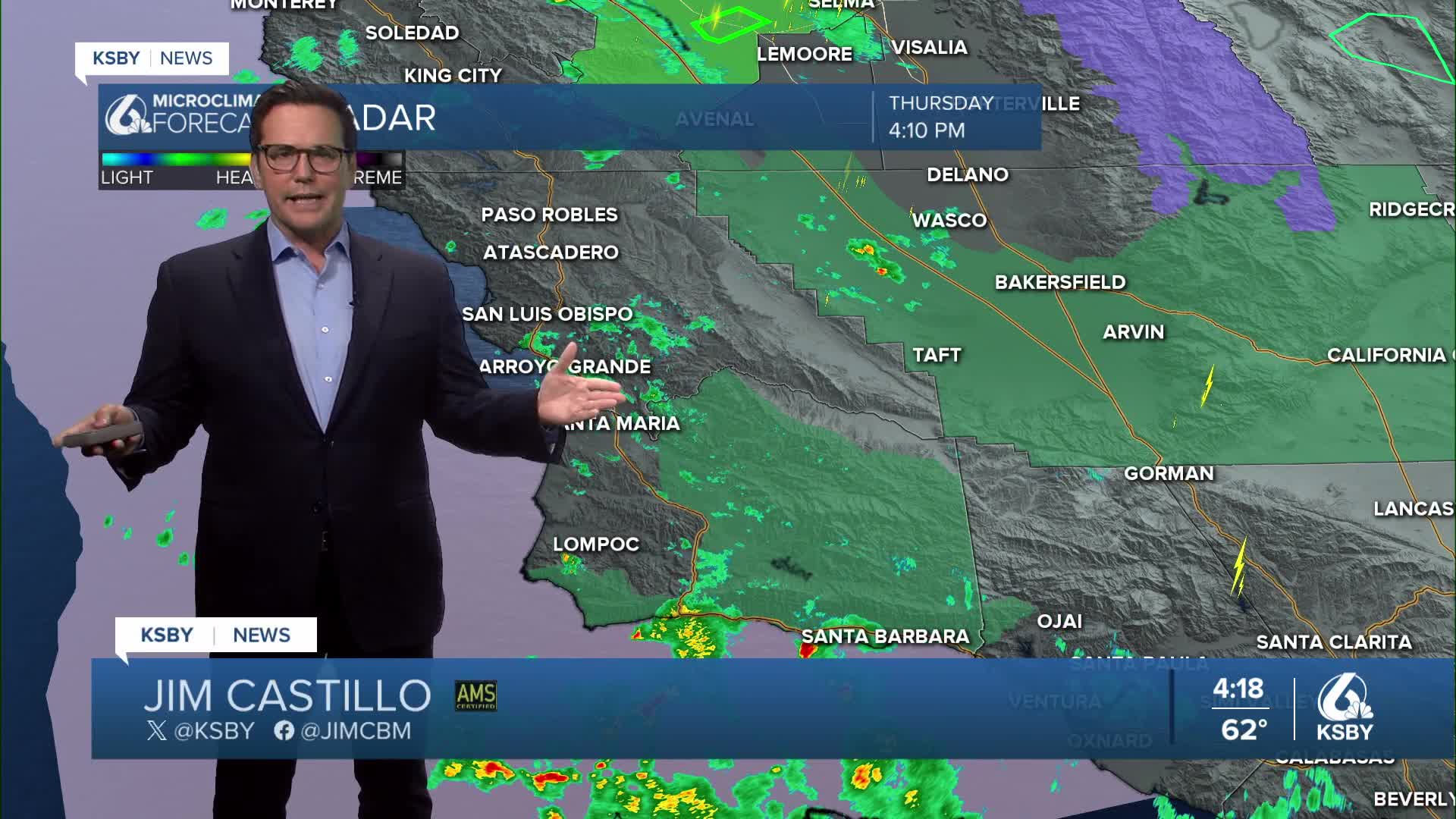 Scattered showers and downpours tonight, dry and warmer conditions this ...