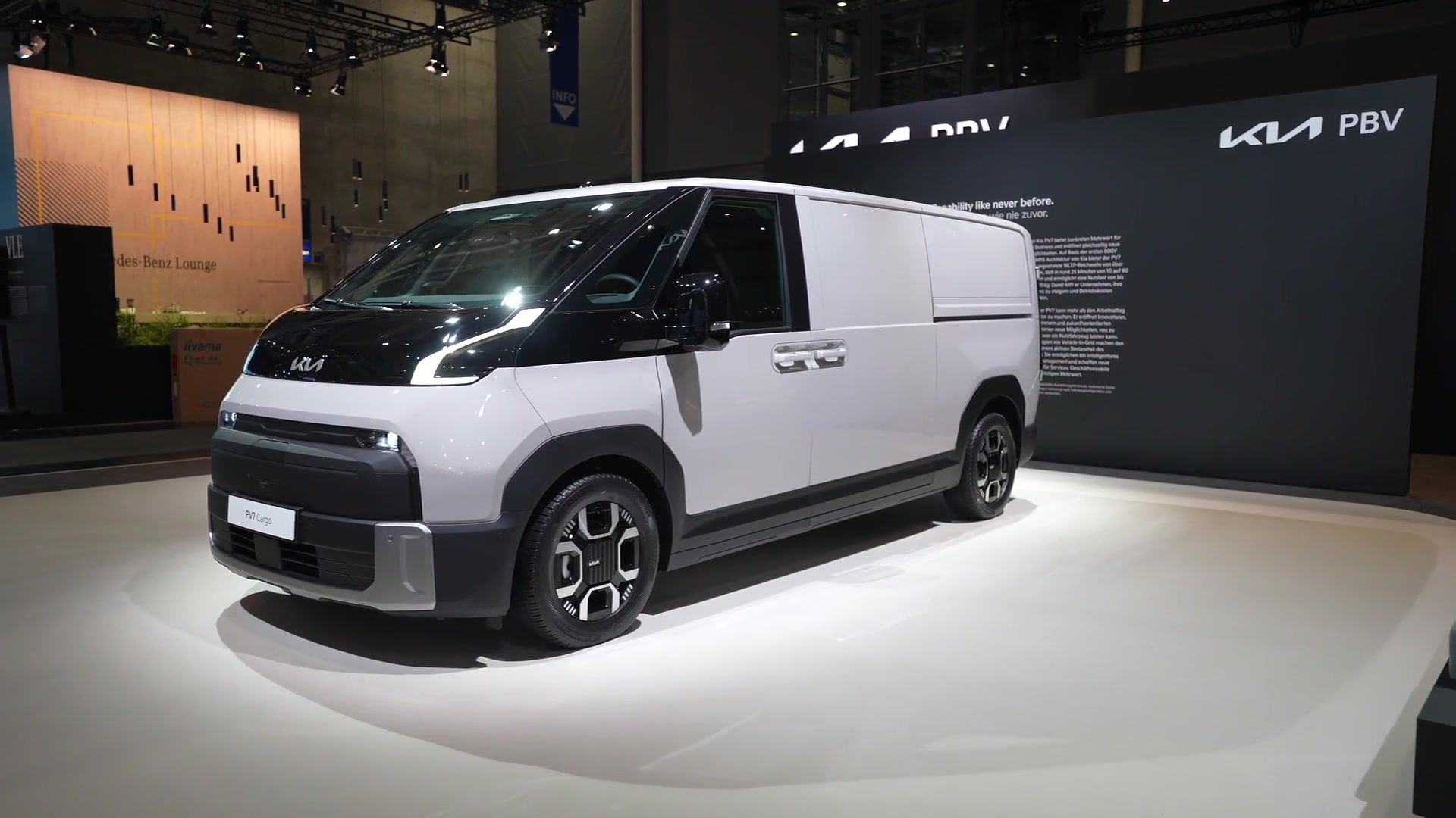 The Kia PV7 cargo in Moonrock - IAA Transportation 2026